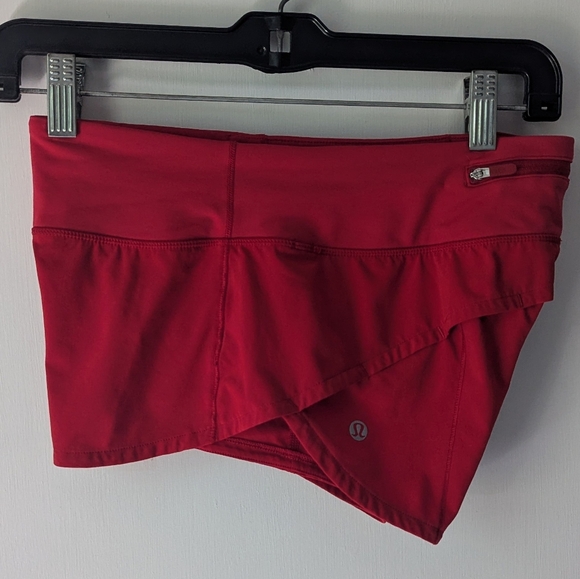 Lululemon Speed Up Shorts 2.5 Red Size 2 - Picture 4 of 8